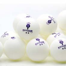 精英乒乓部落 紫罗兰色 新款40+新材料 ABS 二星训练球 100粒装 