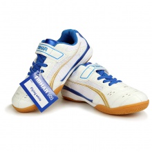 挺拔Tibhar 01920 白/蓝 专业儿童乒乓球运动鞋