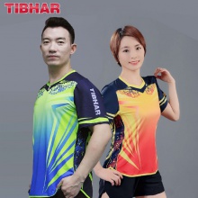 挺拔Tibhar 烈焰 2020-2 运动T恤 蓝红/蓝绿