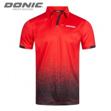 多尼克Donic 83215-218 专业运动T恤 红色 翻领T恤