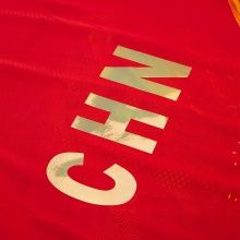 李宁Lining 奥运国服 AAYR359-1 专业运动短袖半袖T恤 红色版