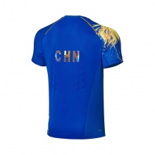 李宁Lining 奥运比赛服 AAYR357-3 专业运动短袖半袖T恤比赛服 蓝色