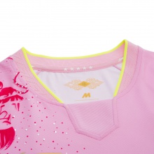 李宁Lining 国服 AAYR358 粉色版 专业女款运动短袖半袖T恤比赛服