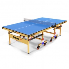 挺拔Tibhar 阿姆斯特丹 整体轮式乒乓球台球桌 国际乒联认证比赛用台