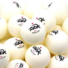 100颗装 精英乒乓网 PPK 一星新材料有缝乒乓球训练球多球练习用