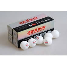 OWNWIN澳悠 乒乓球 新材料40+三星无缝乒乓球 方盒5个装  