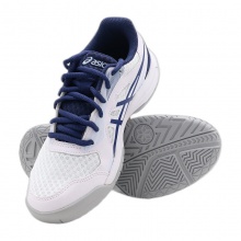 亚瑟士Asics 1072A088-100 专业乒乓球运动鞋 白/蓝色