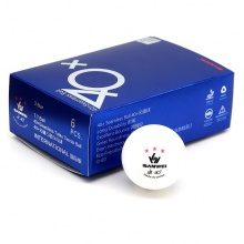 三维Sanwei 新材料40+无缝三星乒乓球 蓝盒国际版 6粒装