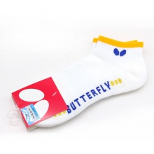 蝴蝶Butterfly TBC-SO-083-11 女士女款运动球袜 白黄