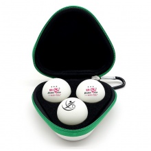 双鱼Doublefish 2023德班世乒赛纪念球（含球盒） 三星40+有缝乒乓球 三个装