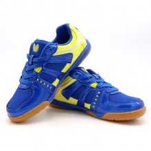 蝴蝶Butterfly CHD-6 专业儿童乒乓球鞋 运动鞋 蓝黄色