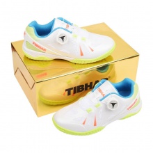 挺拔Tibhar 02401飞扬 专业乒乓球鞋 儿童运动鞋 童鞋 白/荧光绿