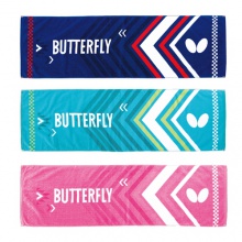 蝴蝶Butterfly WTT-119 专业运动长汗巾 纯棉三色可选