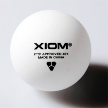 骄猛XIOM  新材料40+无缝三星乒乓球白色 六只装