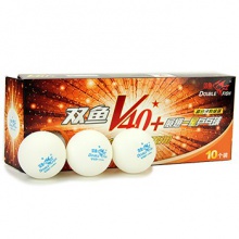 双鱼DOUBLEFISH  新材料ABSV40+展翅一星乒乓球  10个装