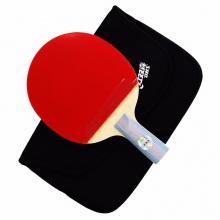 红双喜DHS 六星成品拍 双面反胶 赠红双喜拍套