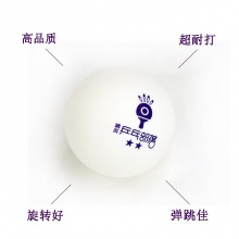 精英乒乓部落 紫罗兰色 新款40+新材料 ABS 二星训练球 100粒装 