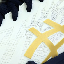 亚瑟士ASICS 专业乒乓球运动鞋 1073A001-100 白蓝色 经典白蓝