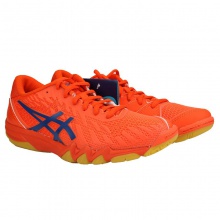 亚瑟士ASICS 专业乒乓球鞋 1073A001-800 橙蓝色