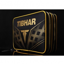 挺拔TIBHAR 斯特拉双层方拍套 双层方形乓乒球套拍包 两层拍套包