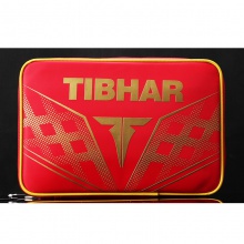 挺拔TIBHAR 斯特拉双层方拍套 双层方形乓乒球套拍包 两层拍套包