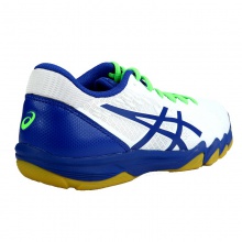 亚瑟士Asics 1073A001-102 专业乒乓球运动鞋 经典白蓝色