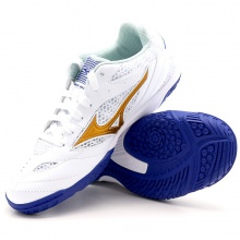 美津浓Mizuno 81GA170530 专业乒乓球运动鞋 蓝/白/金色