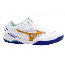 美津浓Mizuno 81GA170530 专业乒乓球运动鞋 蓝/白/金色