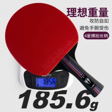 雷神Loki 麒麟4星成品拍 专业乒乓球拍单拍 体育考试初学者 学生用拍 K4