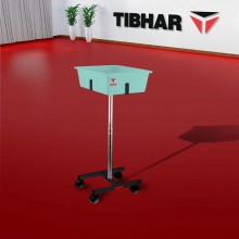 挺拔Tibhar 轮式多球盆 高级多球架多球盒多球盆多球车收球盆收球盒 金属支架