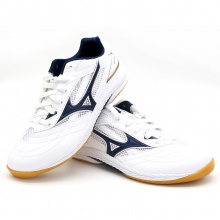美津浓Mizuno 81GA220514 9代 专业乒乓球运动鞋 白/藏蓝色
