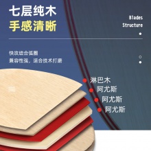 NEXY耐仕乒乓球底板N7专业乒乓球拍7层纯木CL同结构底板