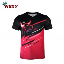 NEXY耐仕乒乓球服金牛座专业运动短袖T恤清凉透气速干面料双色可选