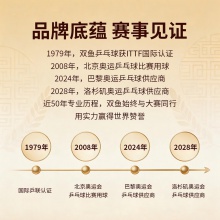Doublefish双鱼2028洛杉矶奥运会纪念乒乓球高弹白色乒乓球5个盒装 5只 洛杉矶奥运会纪念球