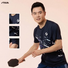Stiga斯帝卡乒乓球服CA-H1A22运动短袖高弹亲肤男女同款速干舒适训练比赛服